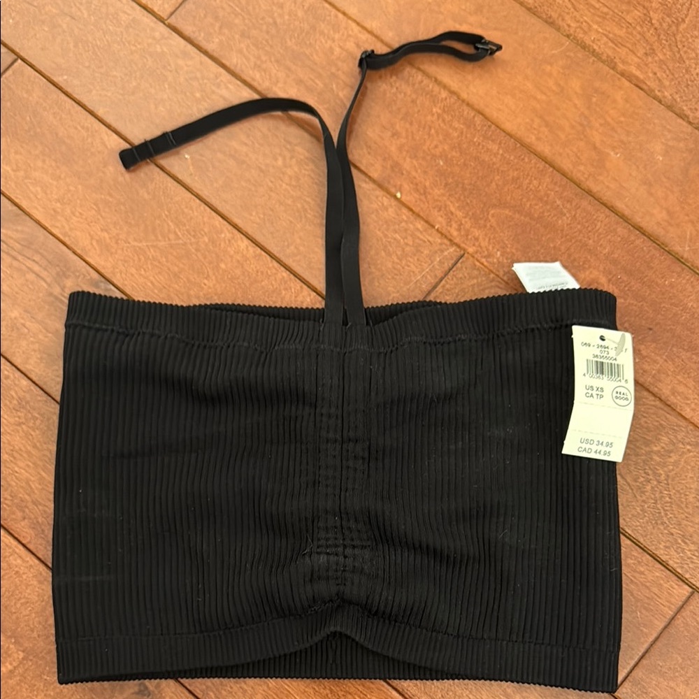 Black bandeau top